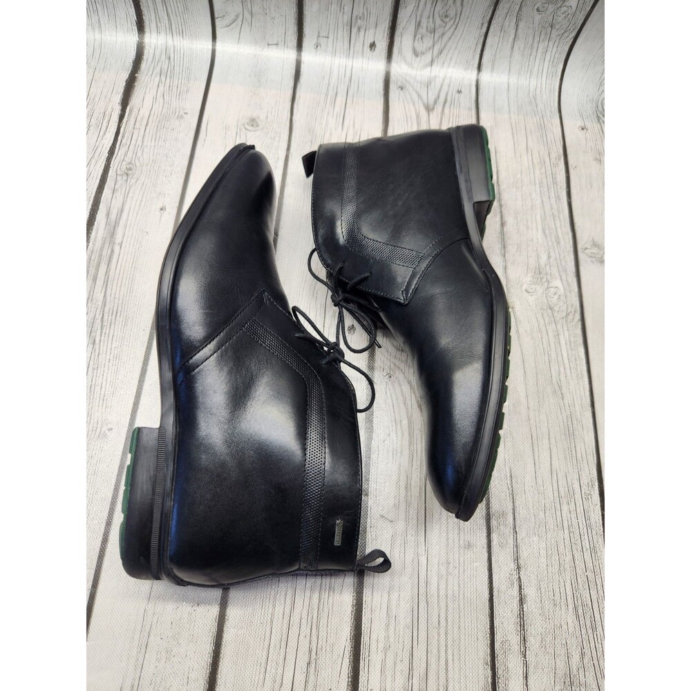 Clarks Gleeson Hi Gore-Tex Boots Mens 10 M Black Leather Ankle Chukka Waterproof - Picture 8 of 12